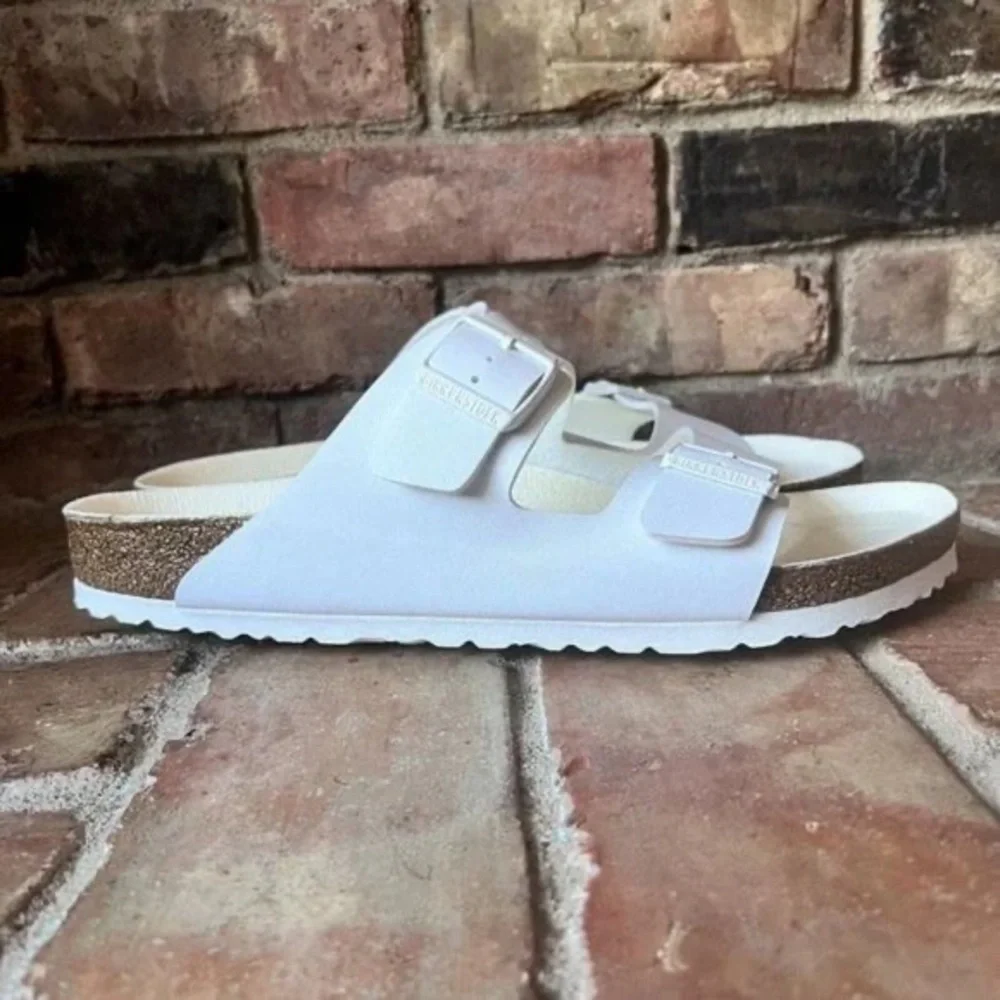 Birkenstock Arizona BS Regular Fit White Sandal Shoes 1019061 Men's Size 10